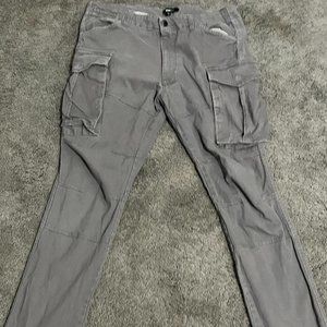 Grey Large Cargo Pants